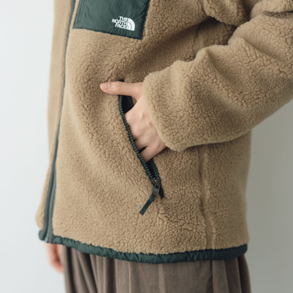 THE NORTH FACE リバーシブルエクストリームパイルフリースジャケット クラシックカーキ×アルパイン（XS）