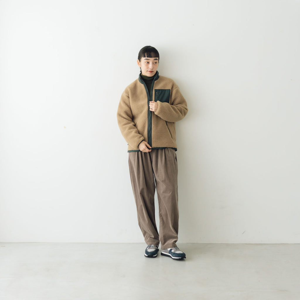 THE NORTH FACE リバーシブルエクストリームパイルフリースジャケット クラシックカーキ×アルパイン（XS）