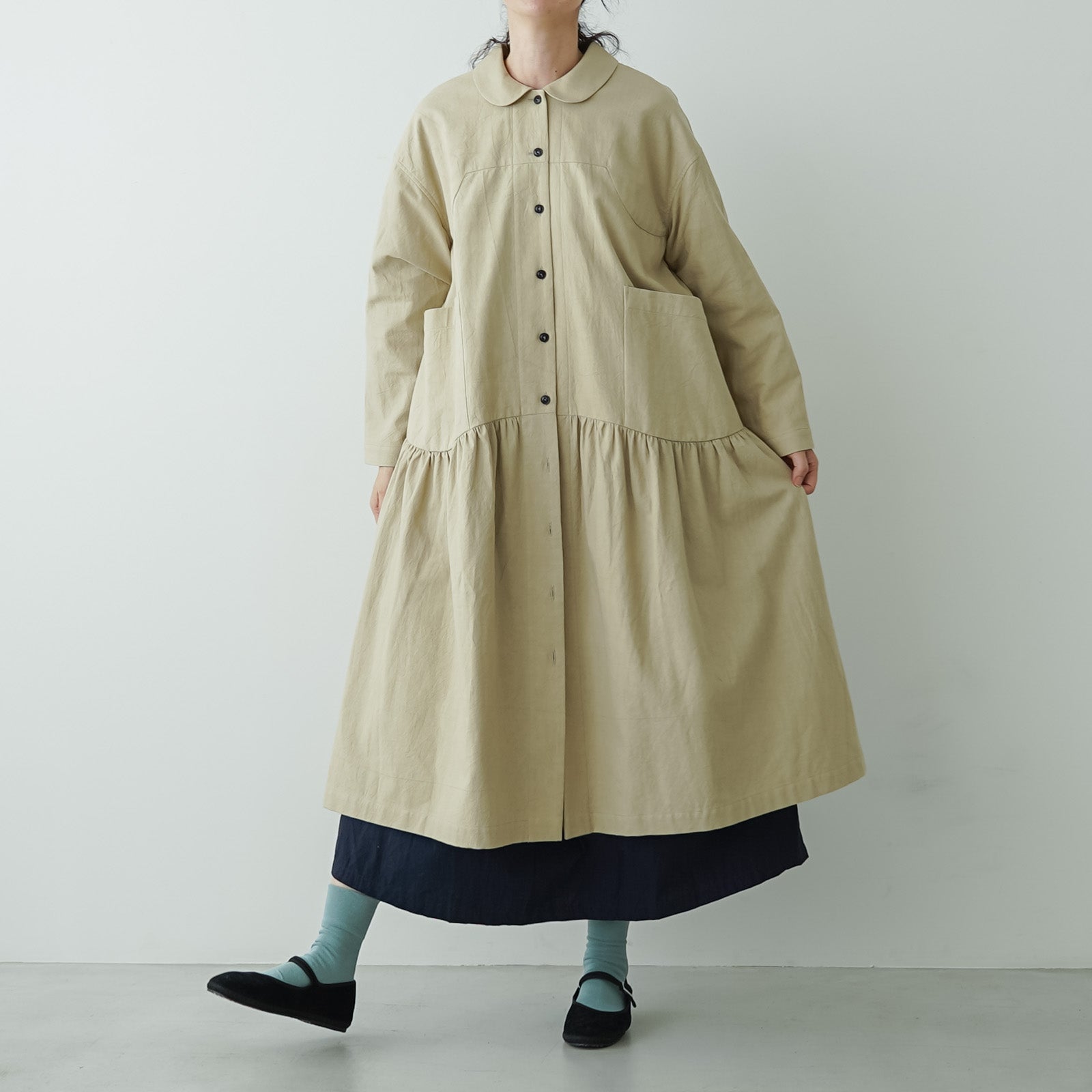 【SALE】 MAGALI コットンウール コートワンピース