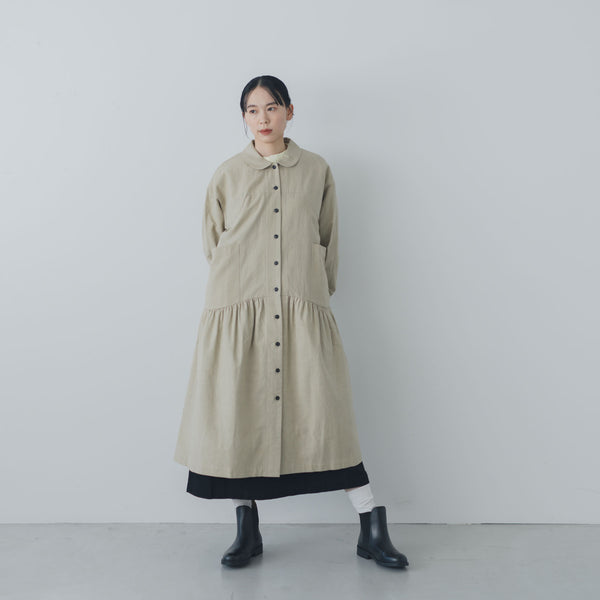 【SALE】 MAGALI コットンウール コートワンピース｜くらすこと