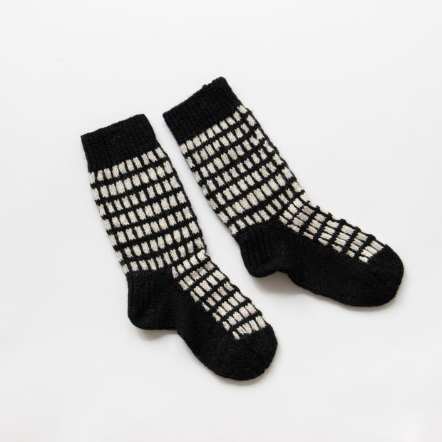 odnu MERINO GRID ROOM SOCKS