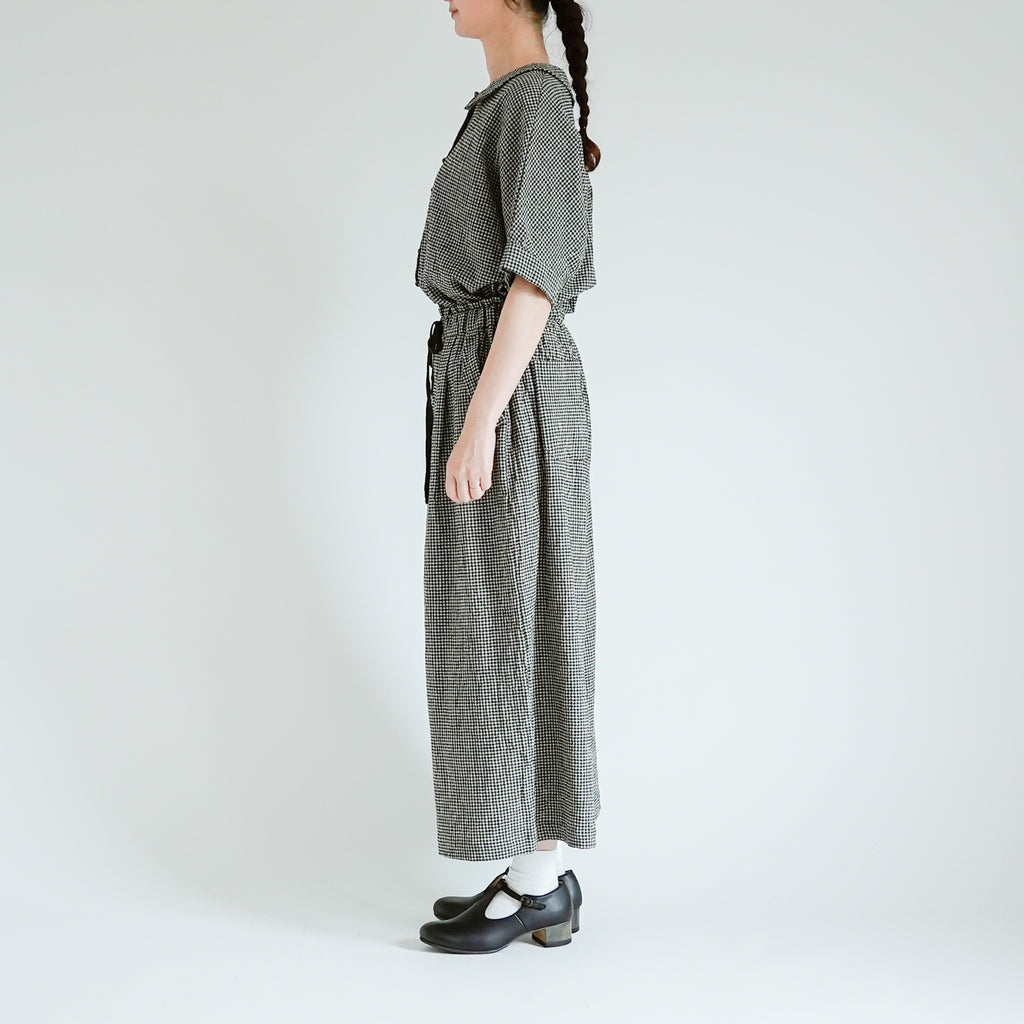 完売しました＞コットンリネンリンクル・タックワイドパンツ