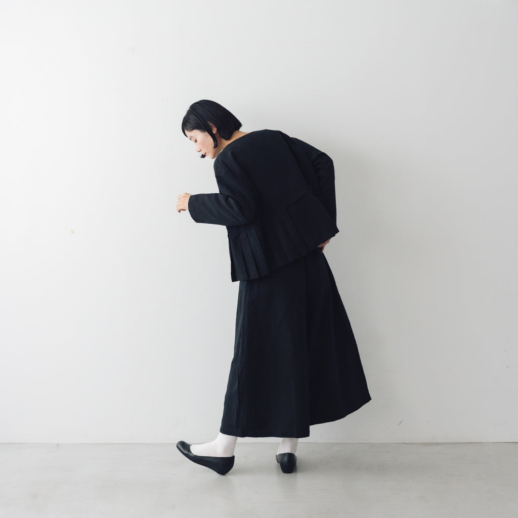 MAGALI ハイカウントコットンリネン コクーンパンツ