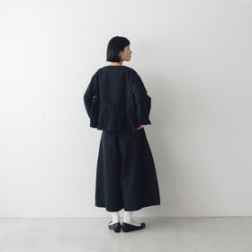 MAGALI ハイカウントコットンリネン コクーンパンツ