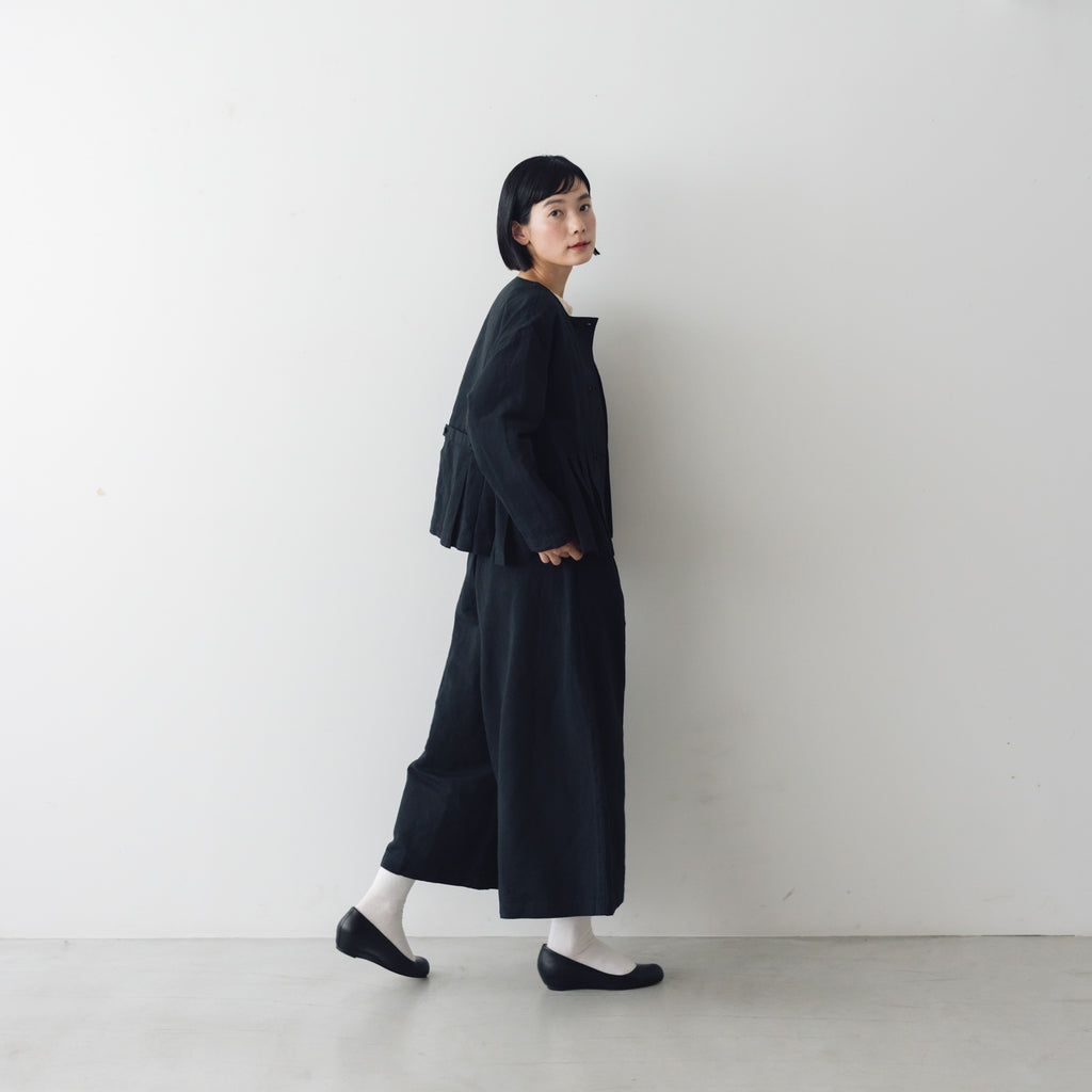 MAGALI ハイカウントコットンリネン コクーンパンツ