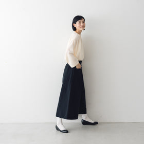 MAGALI ハイカウントコットンリネン コクーンパンツ