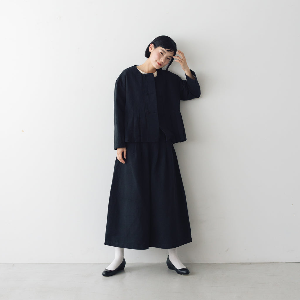 MAGALI ハイカウントコットンリネン コクーンパンツ