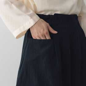 MAGALI ハイカウントコットンリネン コクーンパンツ