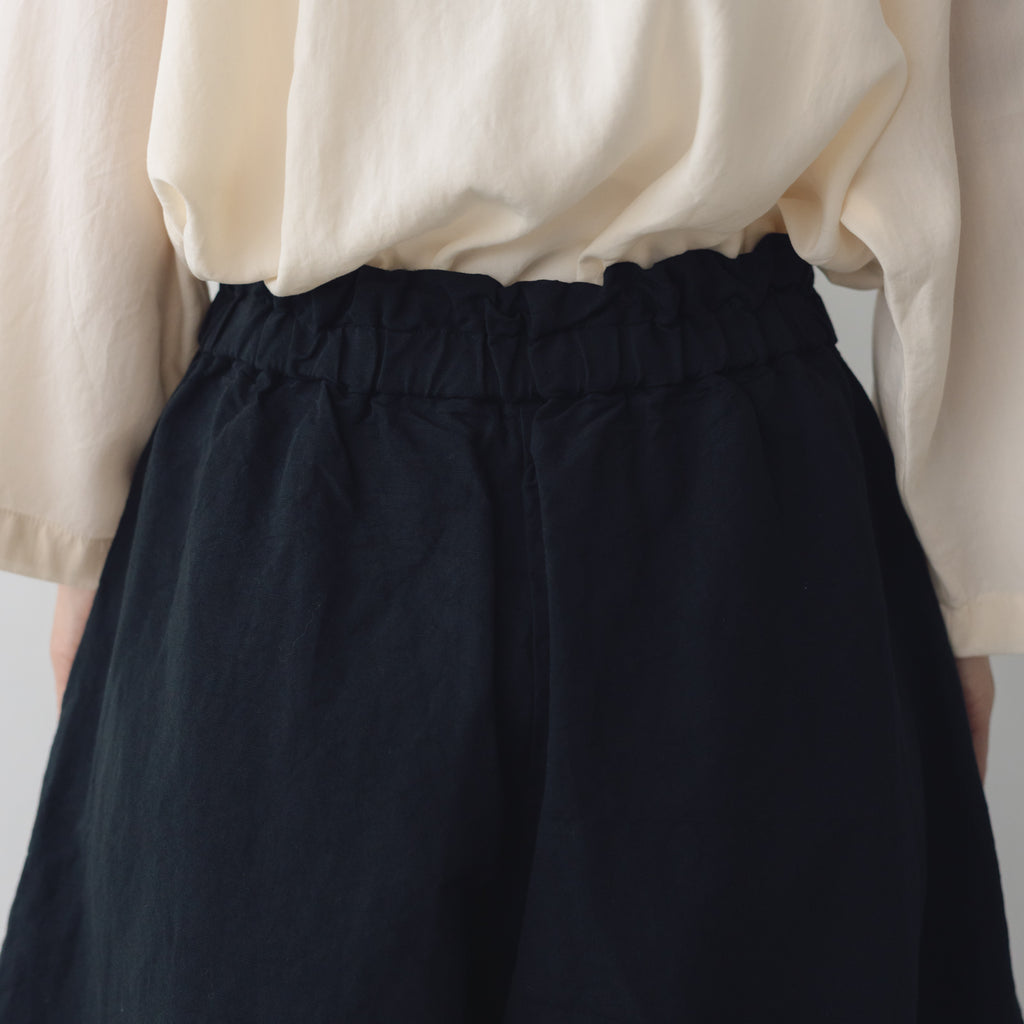 MAGALI ハイカウントコットンリネン コクーンパンツ