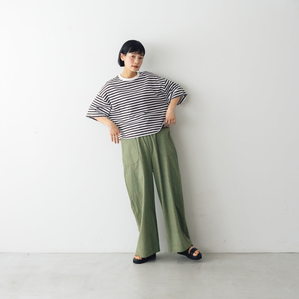 MAGALI コットンリネン ファナージュ ロングパンツ ｜くらすこと公式