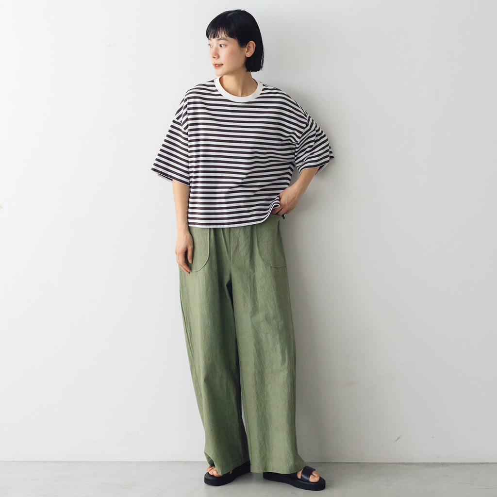 MAGALI コットンリネン ファナージュ ロングパンツ ｜くらすこと公式