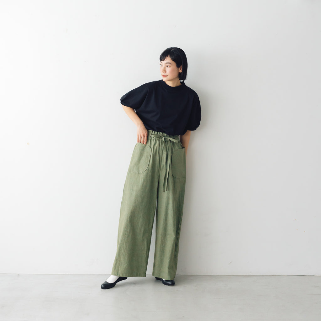 MAGALI コットンリネン ファナージュ ロングパンツ ｜くらすこと公式