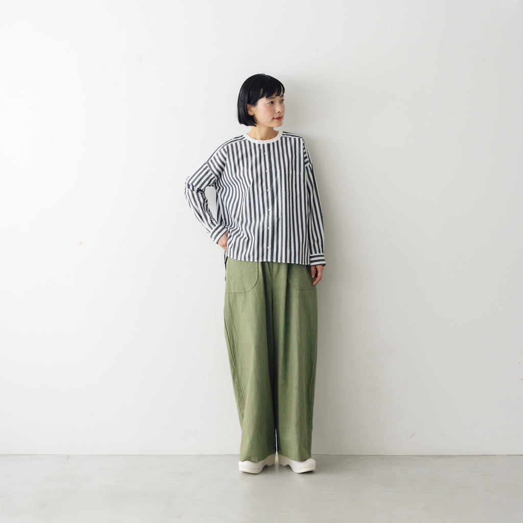 MAGALI コットンリネン ファナージュ ロングパンツ ｜くらすこと公式