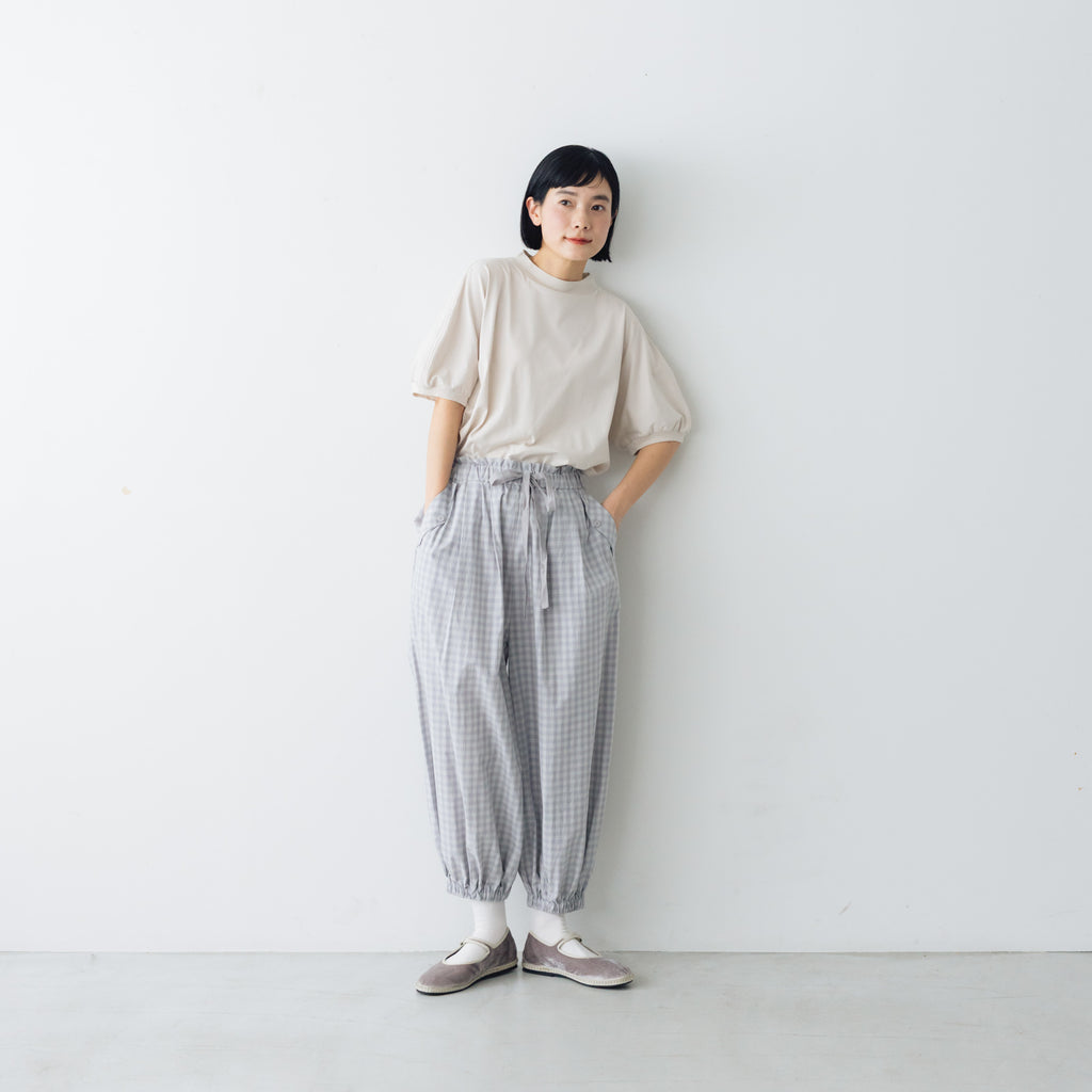MAGALI ウォッシュドコットン バルーンギャザーパンツ ｜くらすこと