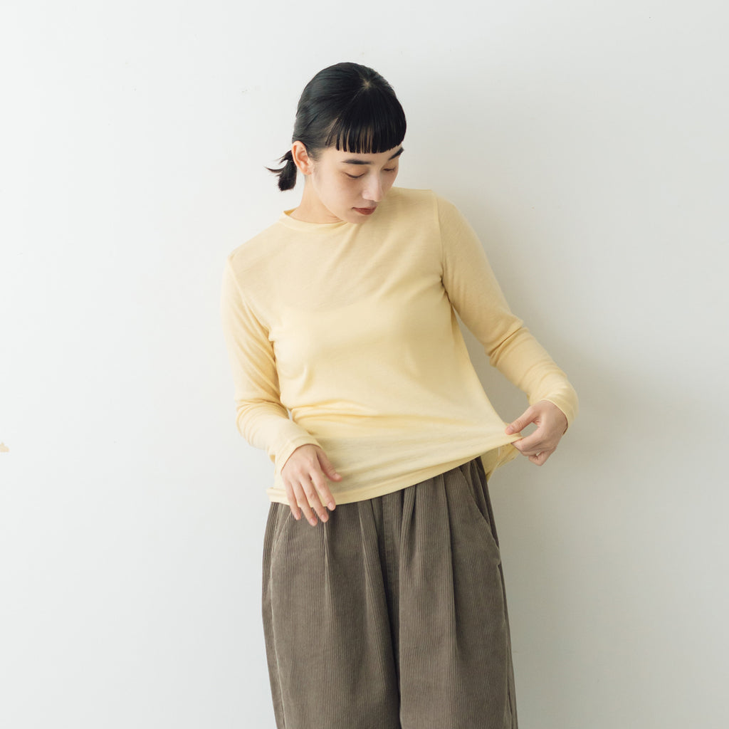 ROBE de PEAU クルーネックプルオーバー