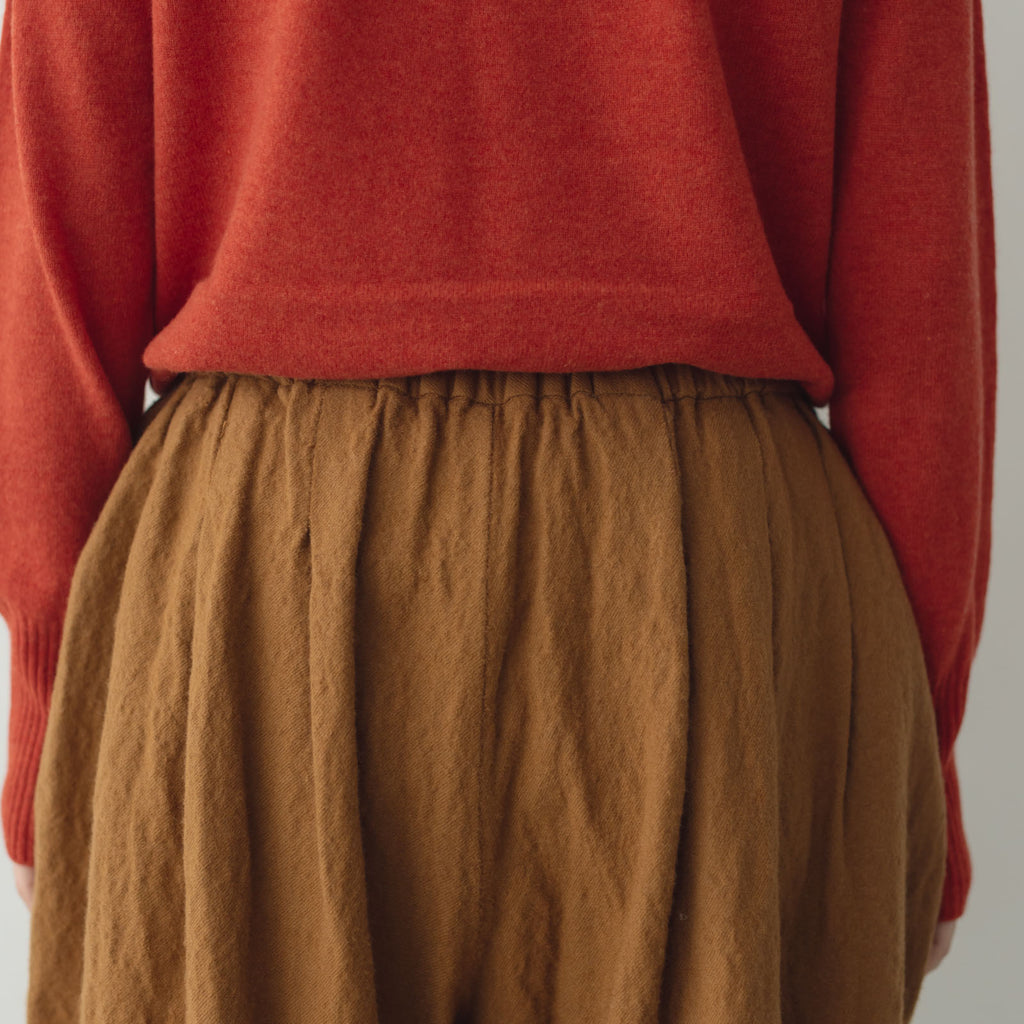 ROBE de PEAU カミーユ ウールタックパンツ