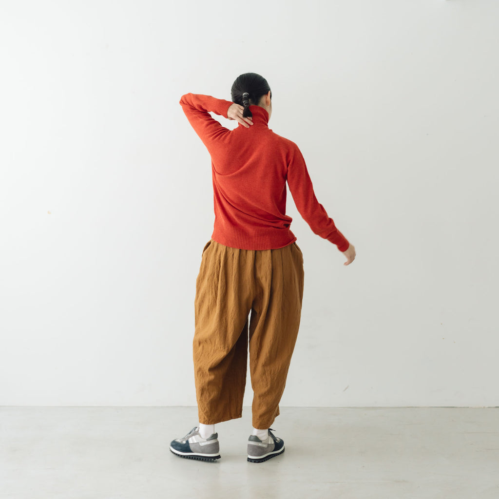 ROBE de PEAU カミーユ ウールタックパンツ