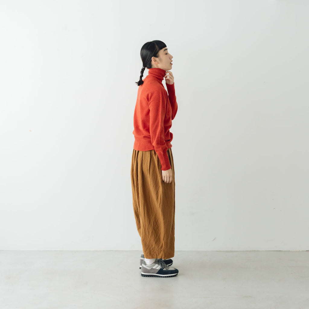 ROBE de PEAU カミーユ ウールタックパンツ