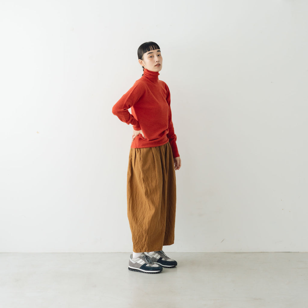 ROBE de PEAU カミーユ ウールタックパンツ