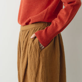 ROBE de PEAU カミーユ ウールタックパンツ