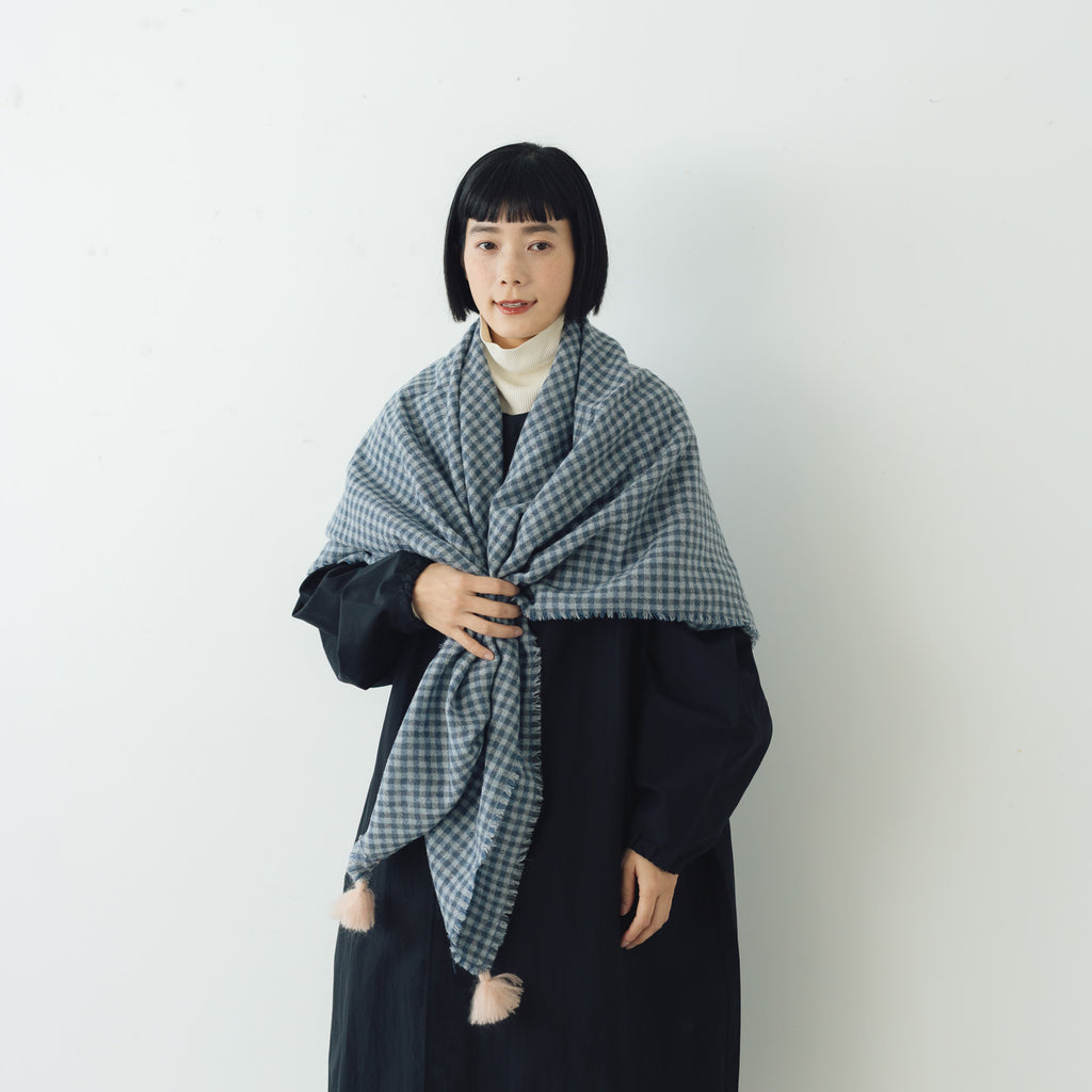 ROBE de PEAU ウールガーゼタッセルストール ｜くらすこと公式
