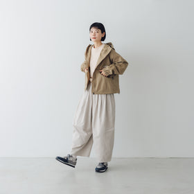 ROBE de PEAU サテンカミーユタックパンツ