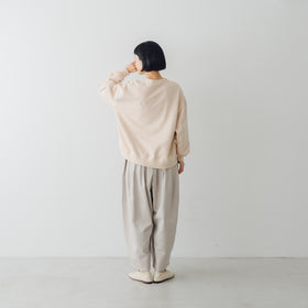 ROBE de PEAU サテンカミーユタックパンツ