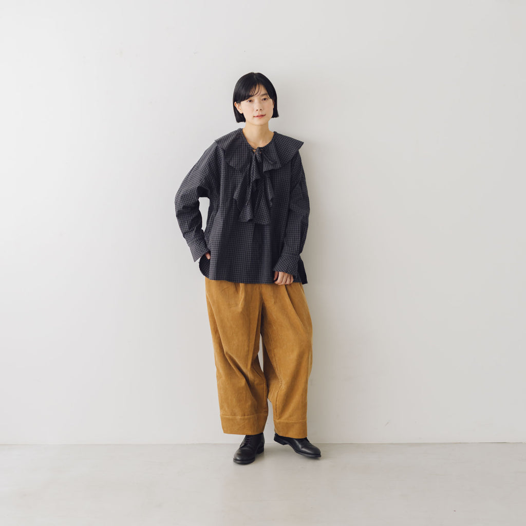 ROBE de PEAU 2wayフリルカラーブラウス