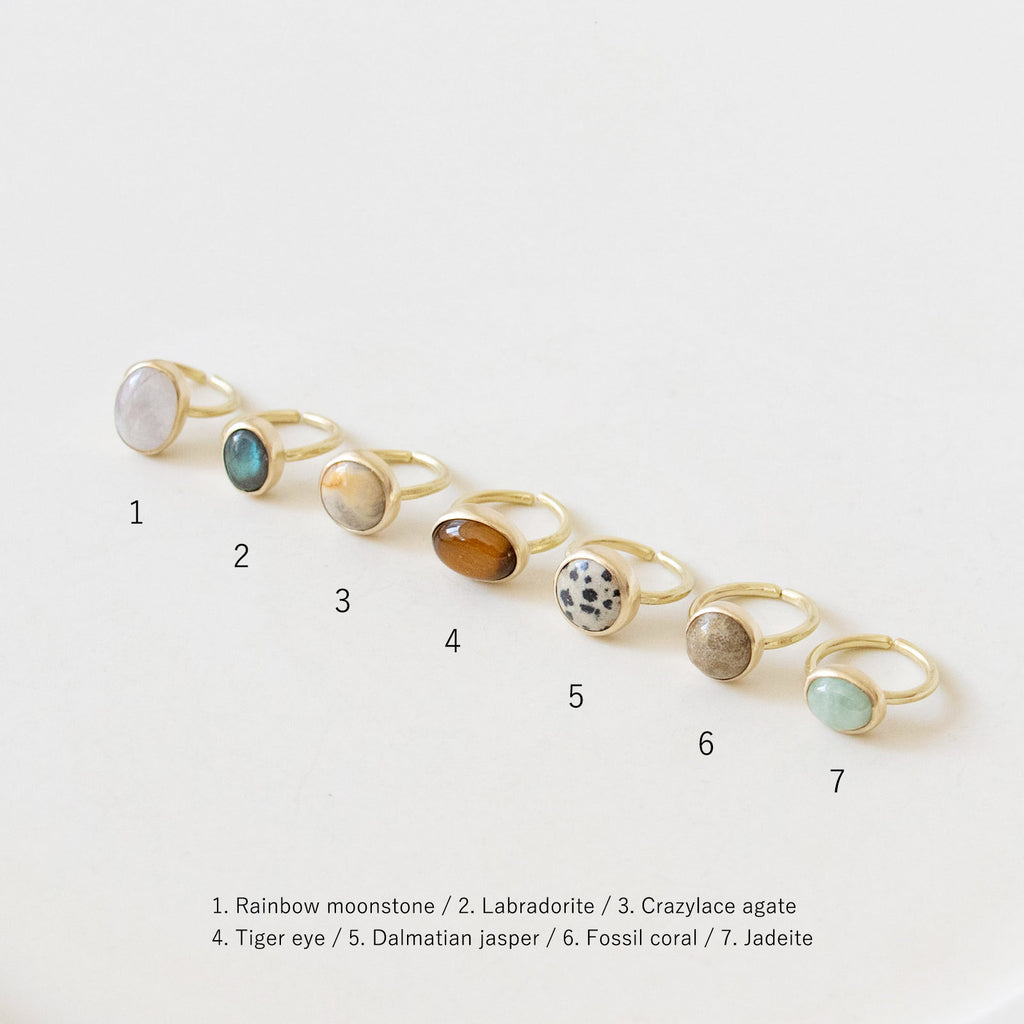 SURUME. STONE RING