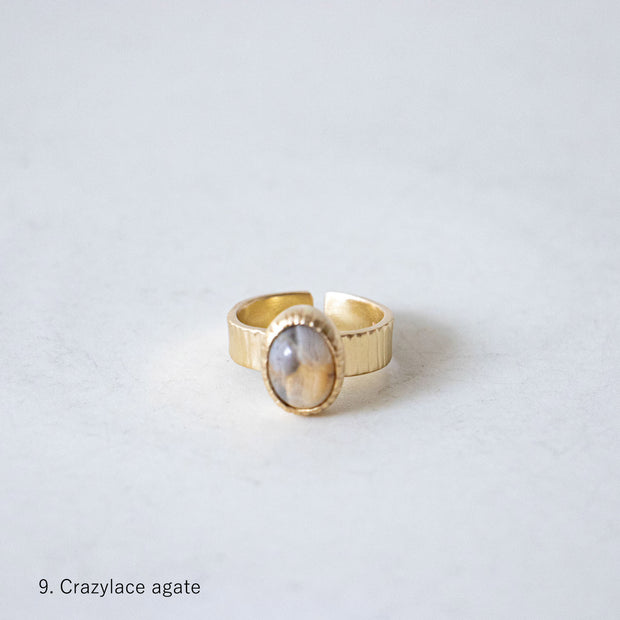 SURUME. Cutting Stone Ring