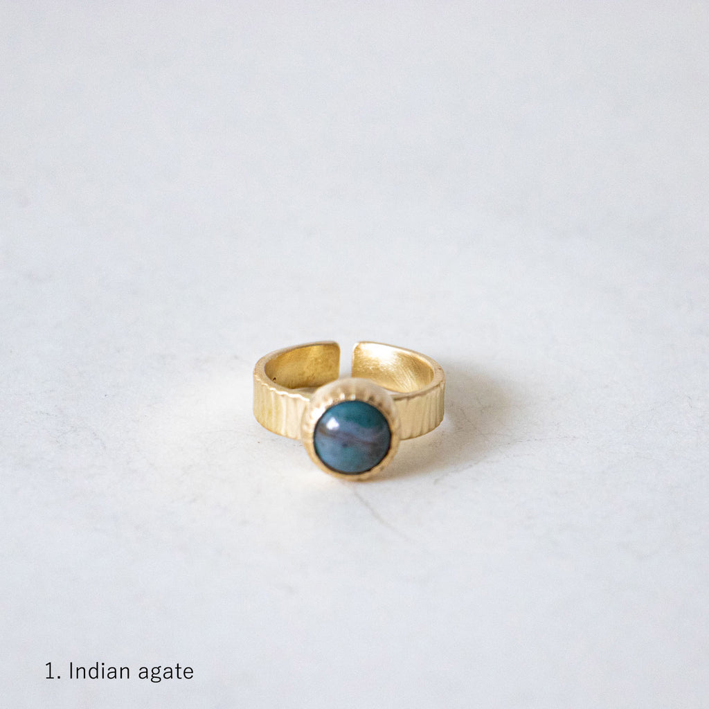 SURUME. Cutting Stone Ring