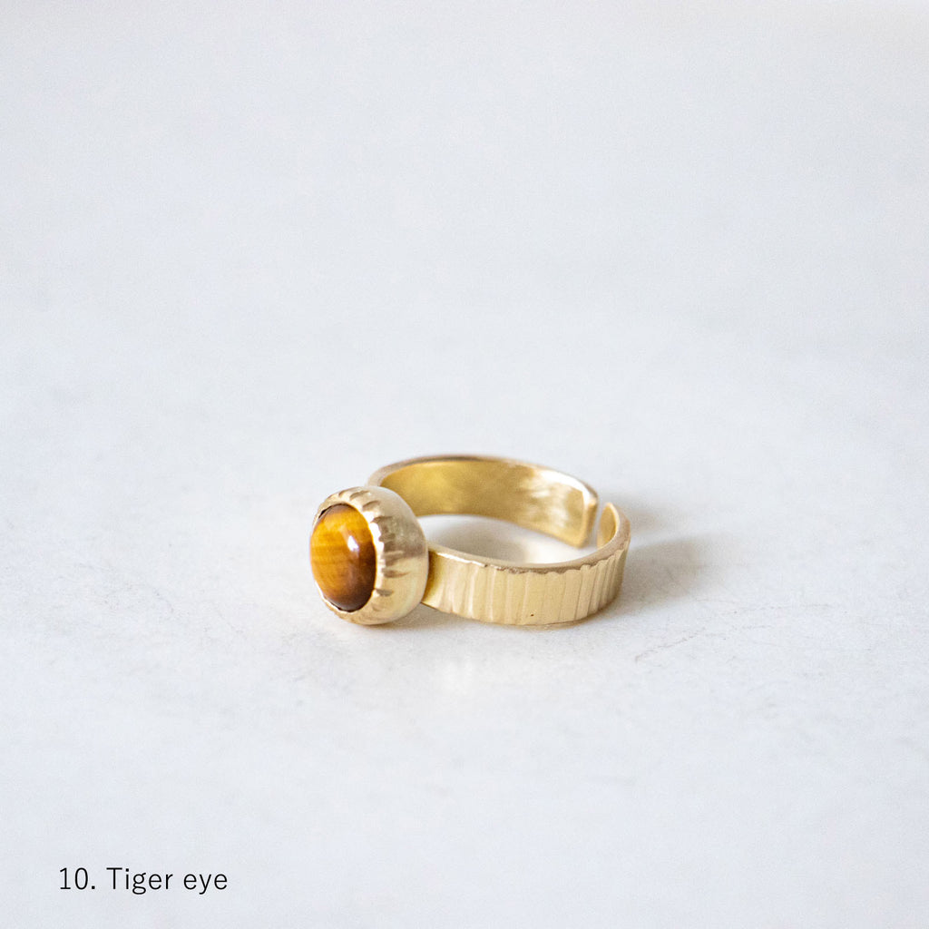 SURUME. Cutting Stone Ring