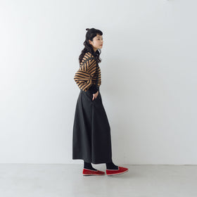 MAGALI キャンバスコットンリネン サスペンダースカート