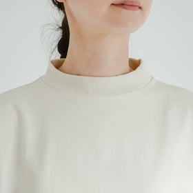 MAGALI 天竺コットン ギャザースリーブ カットソー