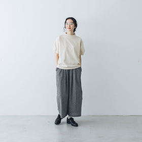 MAGALI 天竺コットン ギャザースリーブ カットソー