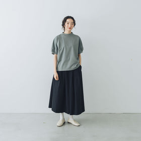 MAGALI 天竺コットン ギャザースリーブ カットソー