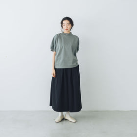 MAGALI 天竺コットン ギャザースリーブ カットソー