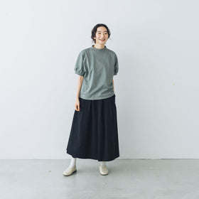 MAGALI 天竺コットン ギャザースリーブ カットソー