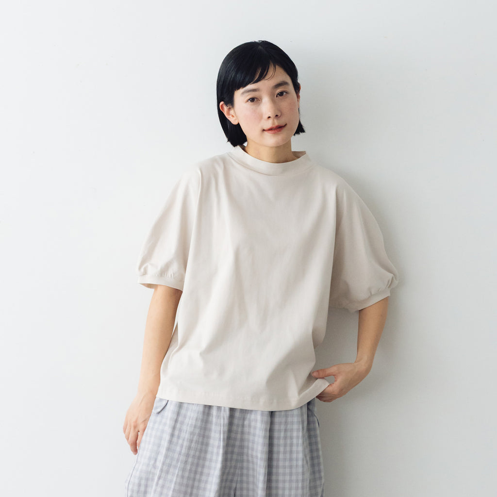 MAGALI コットン天竺 ギャザースリーブカットソー ｜くらすこと公式