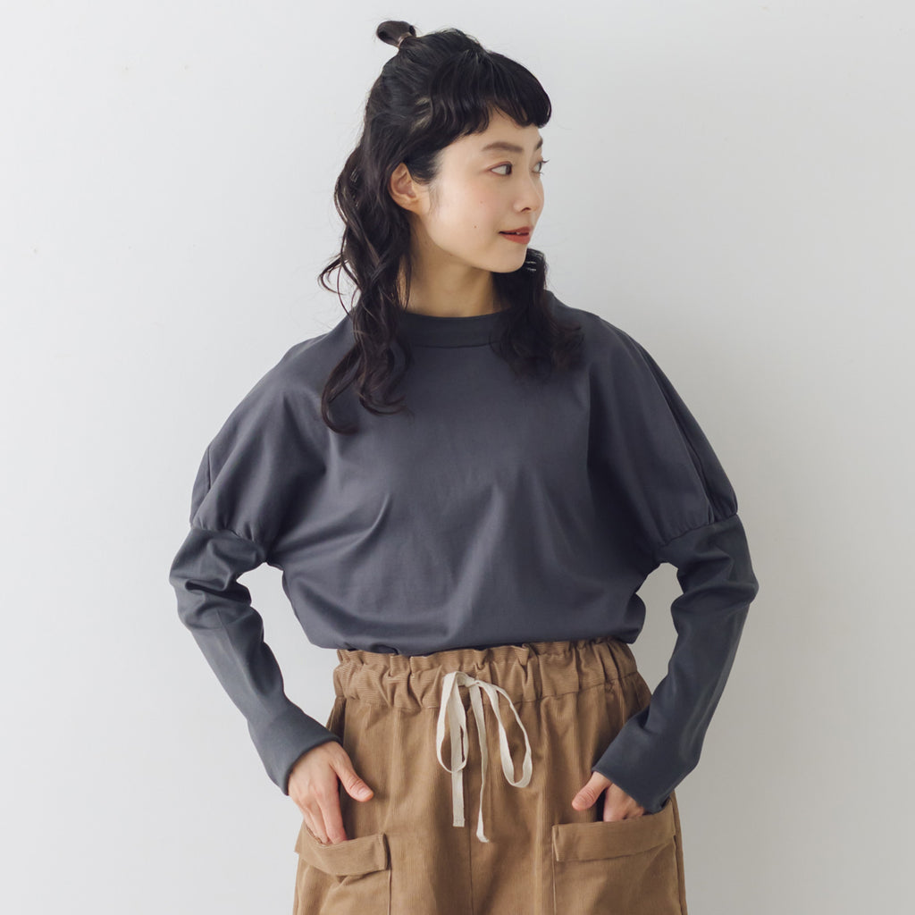 MAGALI コットンシルケット クラシックカットソー