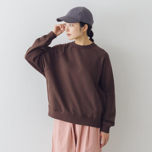 TISSU セントラル裏毛 ラグランプルオーバー