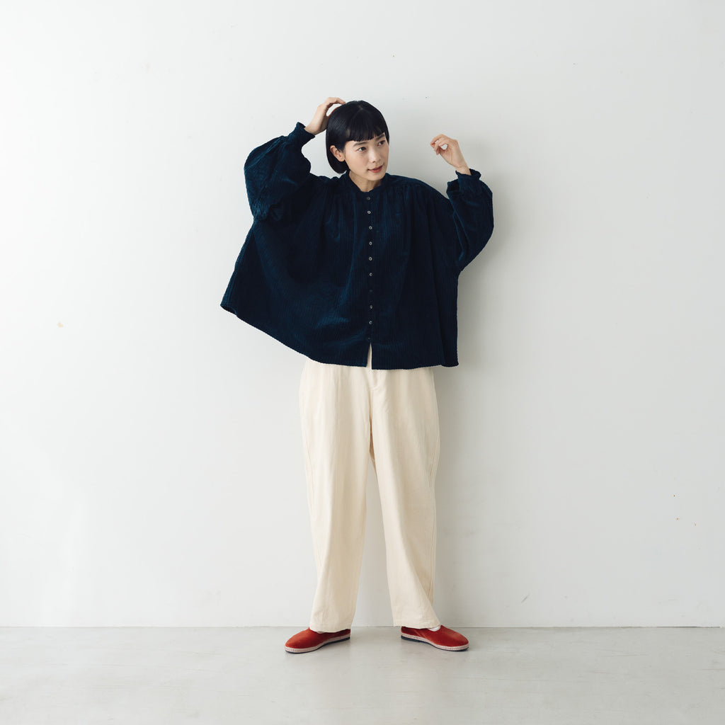 UNIVERSAL TISSU 親子コーデュロイ シャーリングブラウス ｜くらすこと