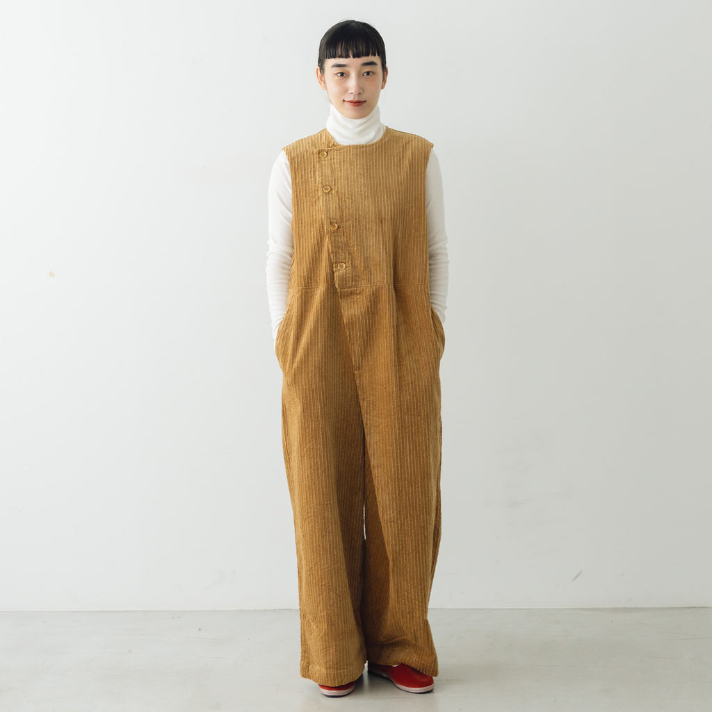 UNIVERSAL TISSU 親子コーデュロイ ラップサロペットパンツ