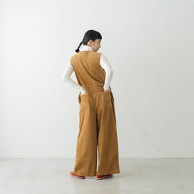 UNIVERSAL TISSU 親子コーデュロイ ラップサロペットパンツ