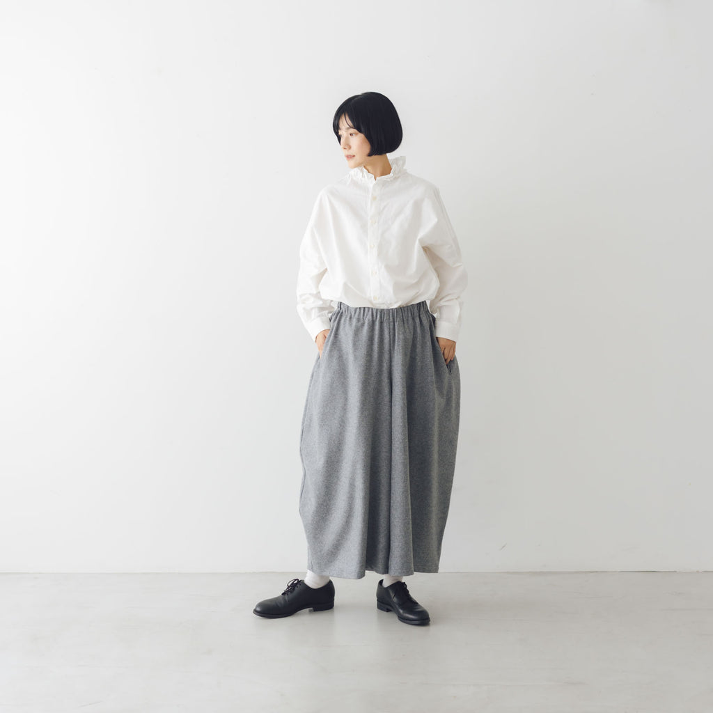 Yarmo ラッフルシャツ ダンガリー