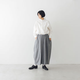 Yarmo ラッフルシャツ ダンガリー