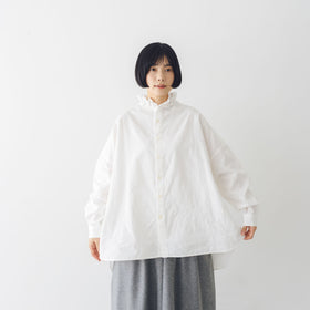 Yarmo ラッフルシャツ ダンガリー