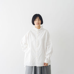 Yarmo ラッフルシャツ ダンガリー