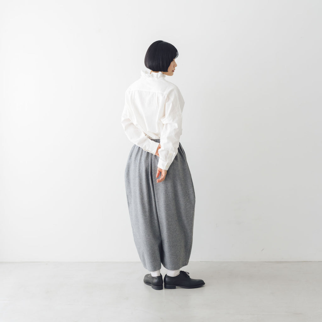 Yarmo ラッフルシャツ ダンガリー