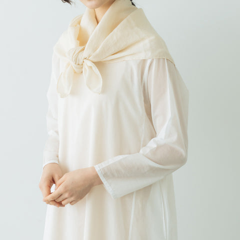 Yoli Cotton ramie scarf ベージュ